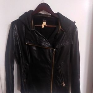 Free people faux leather jacket